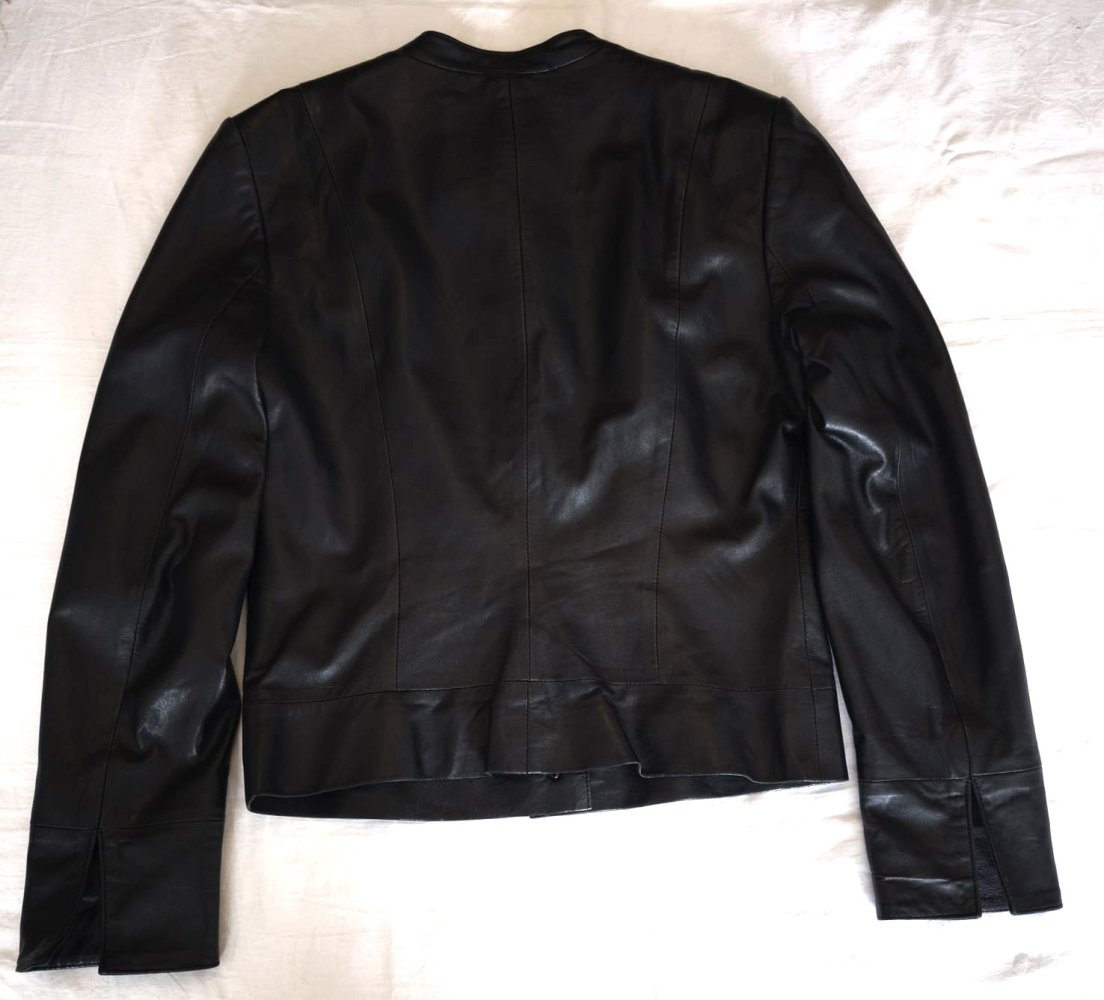 Damen Lederjacke schwarz, Polar Leder, Größe 36