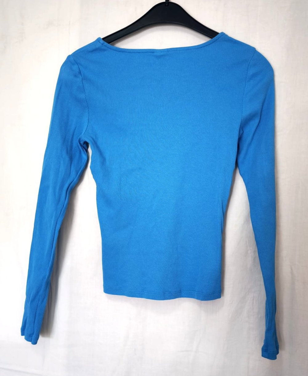 Damen Pullover Langarm, Blau, Gr. XS