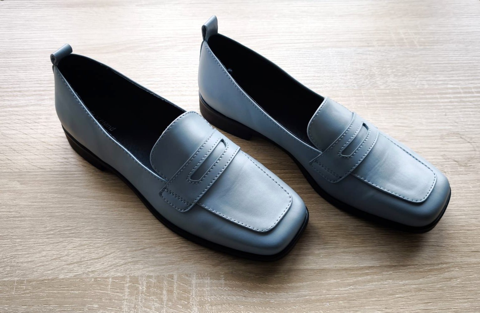 Damen Halbschuhe hellblau/grau, Graceland, Gr. 40