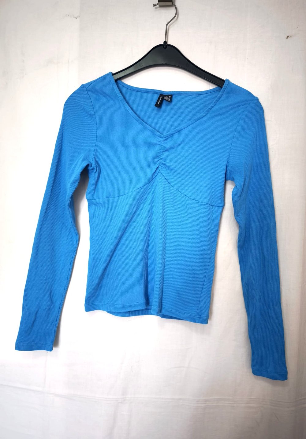 Damen Pullover Langarm, Blau, Gr. XS