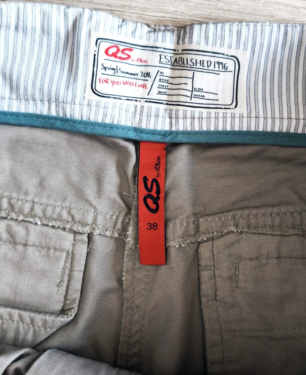 Damen Hose, beige, QS by S. Oliver, Größe 38