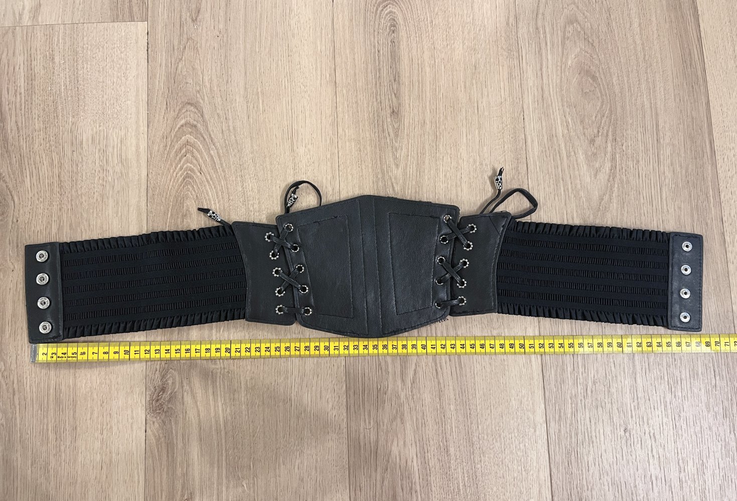 Gothic Damen Stretch Taillengürtel Spitze Schnalle Schnürung XS/S