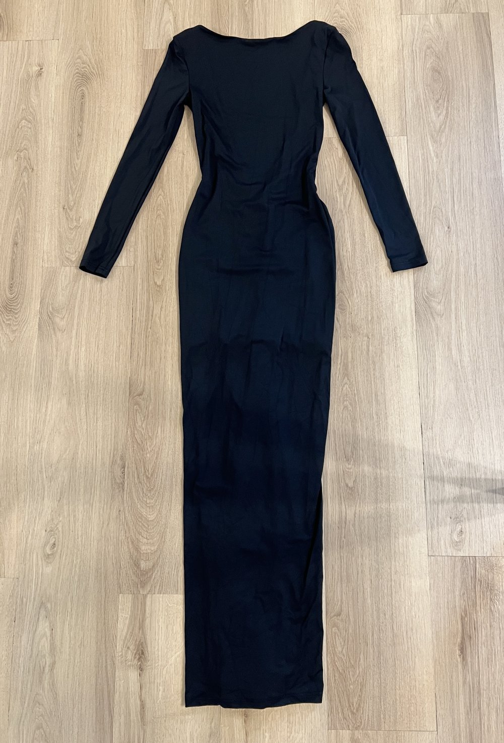  Sexy elegantes Damen Maxi Langarm Kleid V-Rückenausschnitt Rückenfrei Sexy Back Mermaids XS