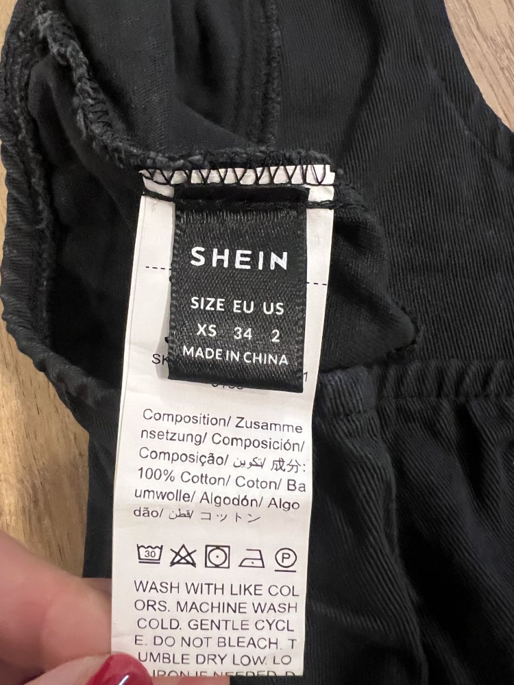 Damen Neckholder Y2K Punk Büro Business Stil Denim Weste Top Schwarz XS
