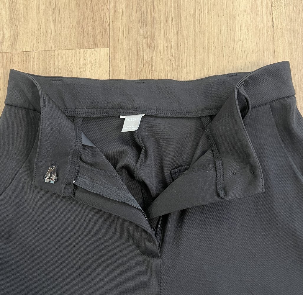Damen Sexy Elegante, weite leichte High Waist Chino Anzughose XS/34