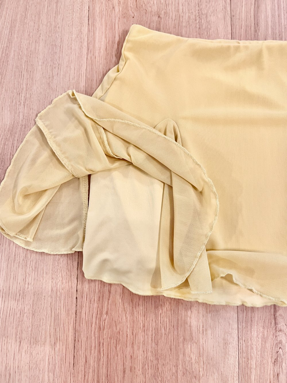 Sexy Damen sommerlicher A-Linie Swing Minirock gelb S/36