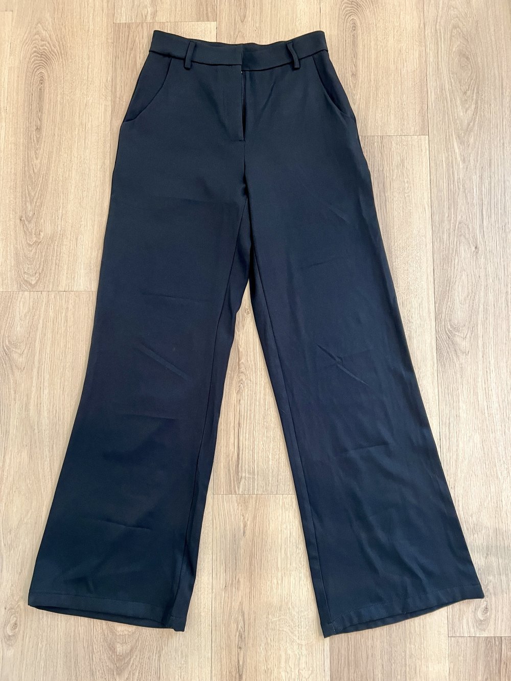 Damen Sexy Elegante, weite leichte High Waist Chino Anzughose XS/34