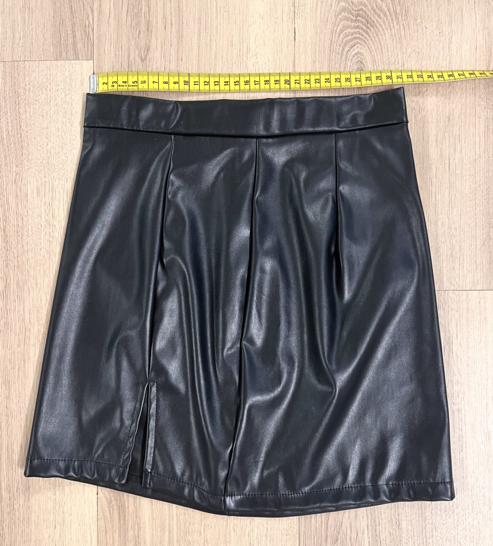 Sexy Damen PU Kunstleder vegan Bleistift Minirock Business S/36