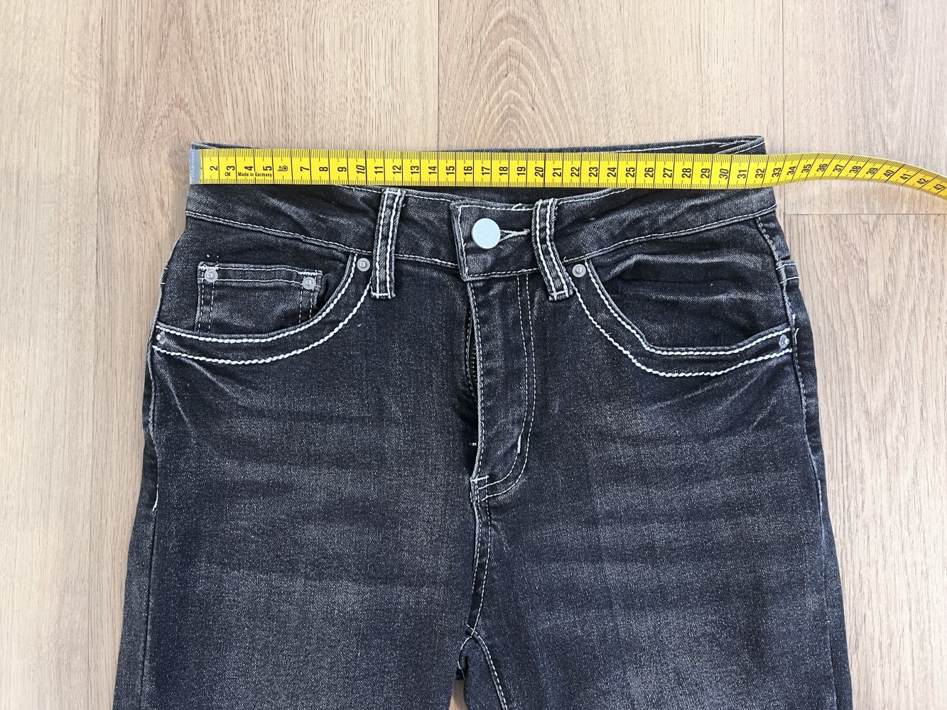 Sexy Damen Y2K Mid Waist Jeans Denim Bootcut Schlaghose Glitzer XS