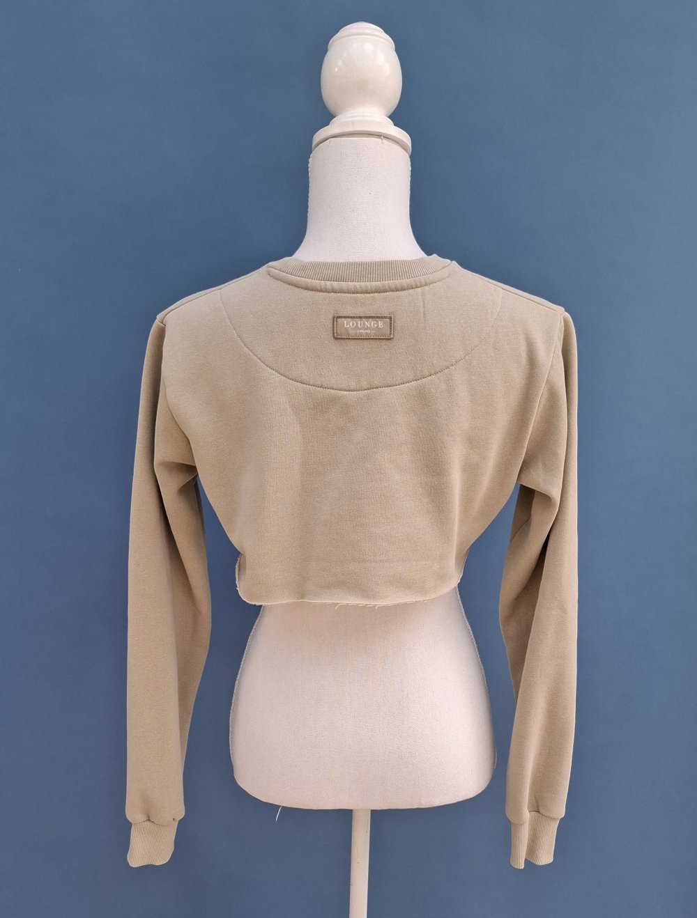 Pullover bauchfrei beige Gr. S