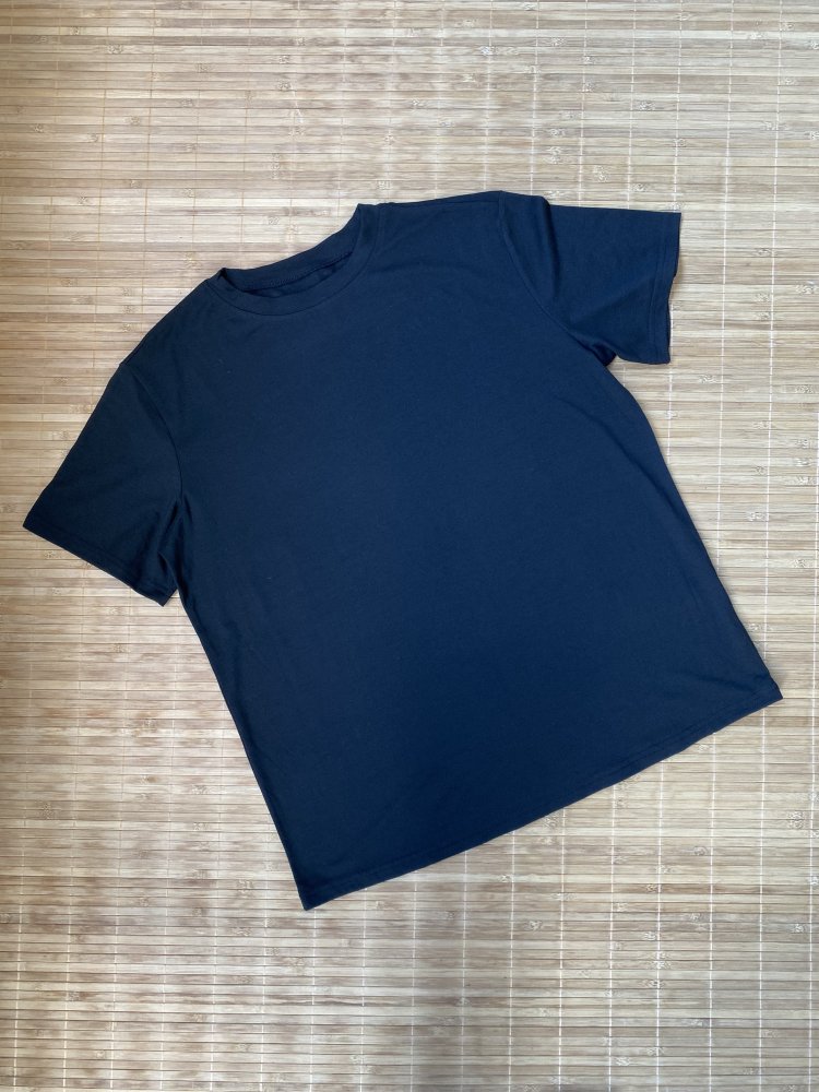 Basic T-Shirt Shirt black schwarz Gr. M / L