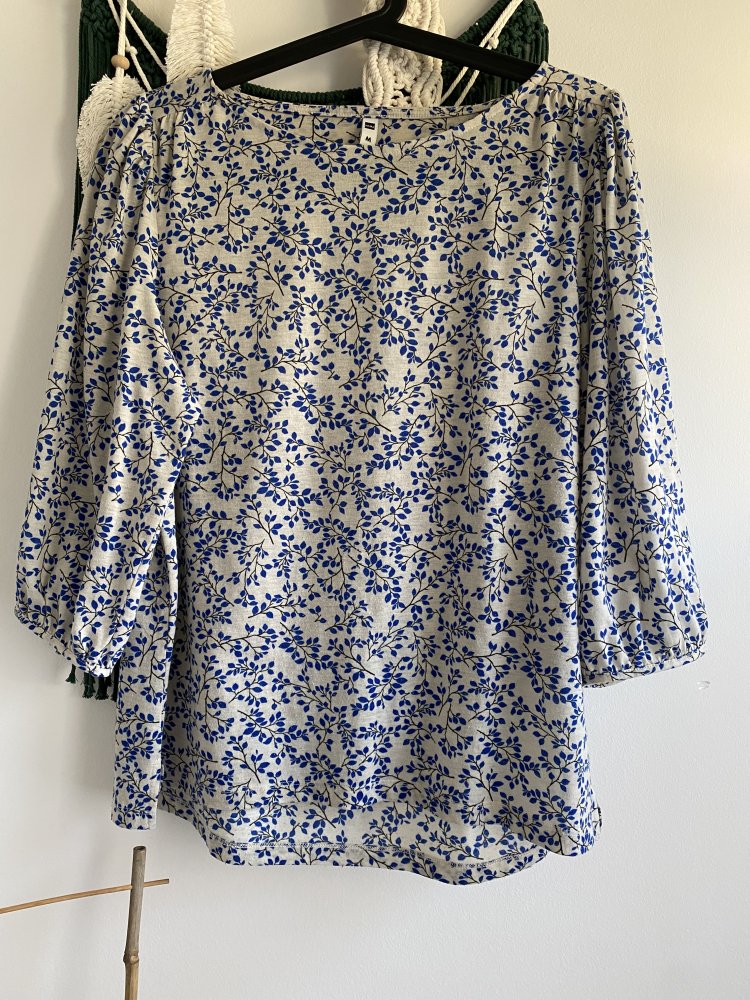 Bluse Shirt Pullover 3/4 greige grau beige