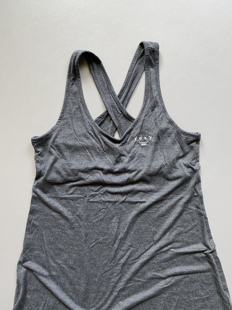 Roxy Sommerkleid grau kurz Gr. L