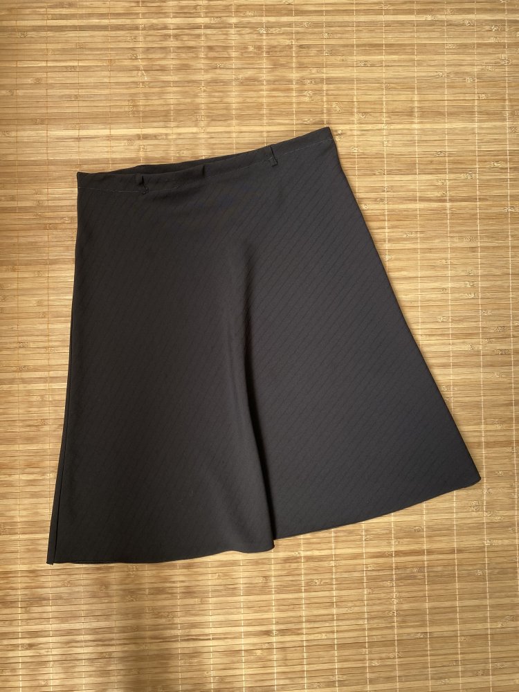 Rock A-Linie basic schwarz Vintage