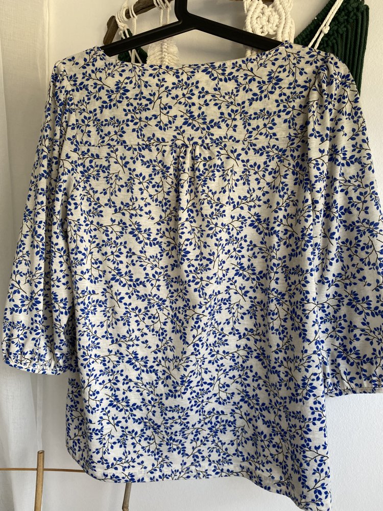 Bluse Shirt Pullover 3/4 greige grau beige