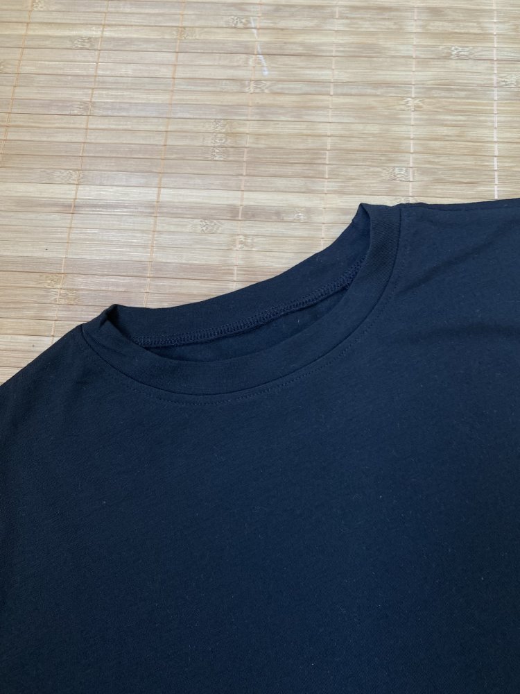 Basic T-Shirt Shirt black schwarz Gr. M / L