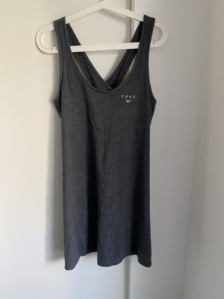 Roxy Sommerkleid grau kurz Gr. L