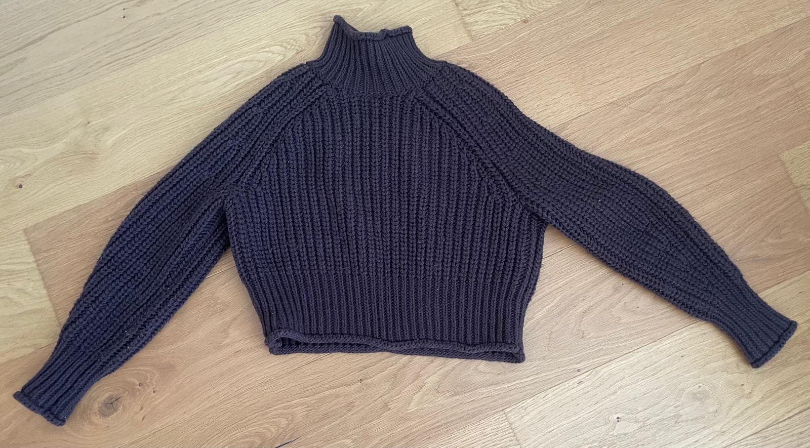 Strickpullover mit Rollkragen