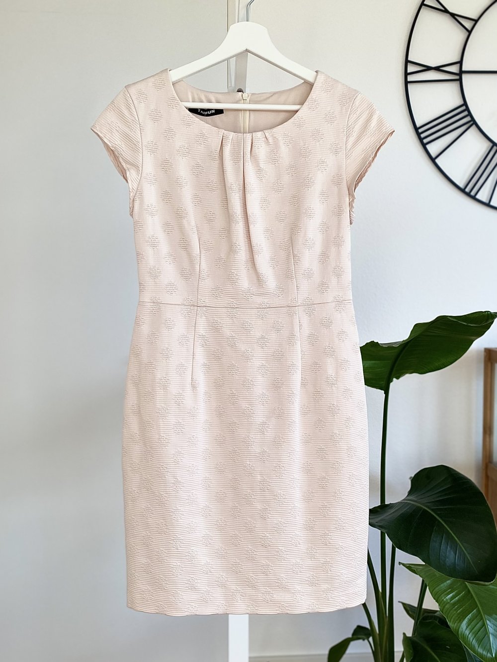 Taifun Gerry Weber Kleid kurz Minikleid Sommerkleid aus Baumwolle Viskose gemustert zartes rose rosa