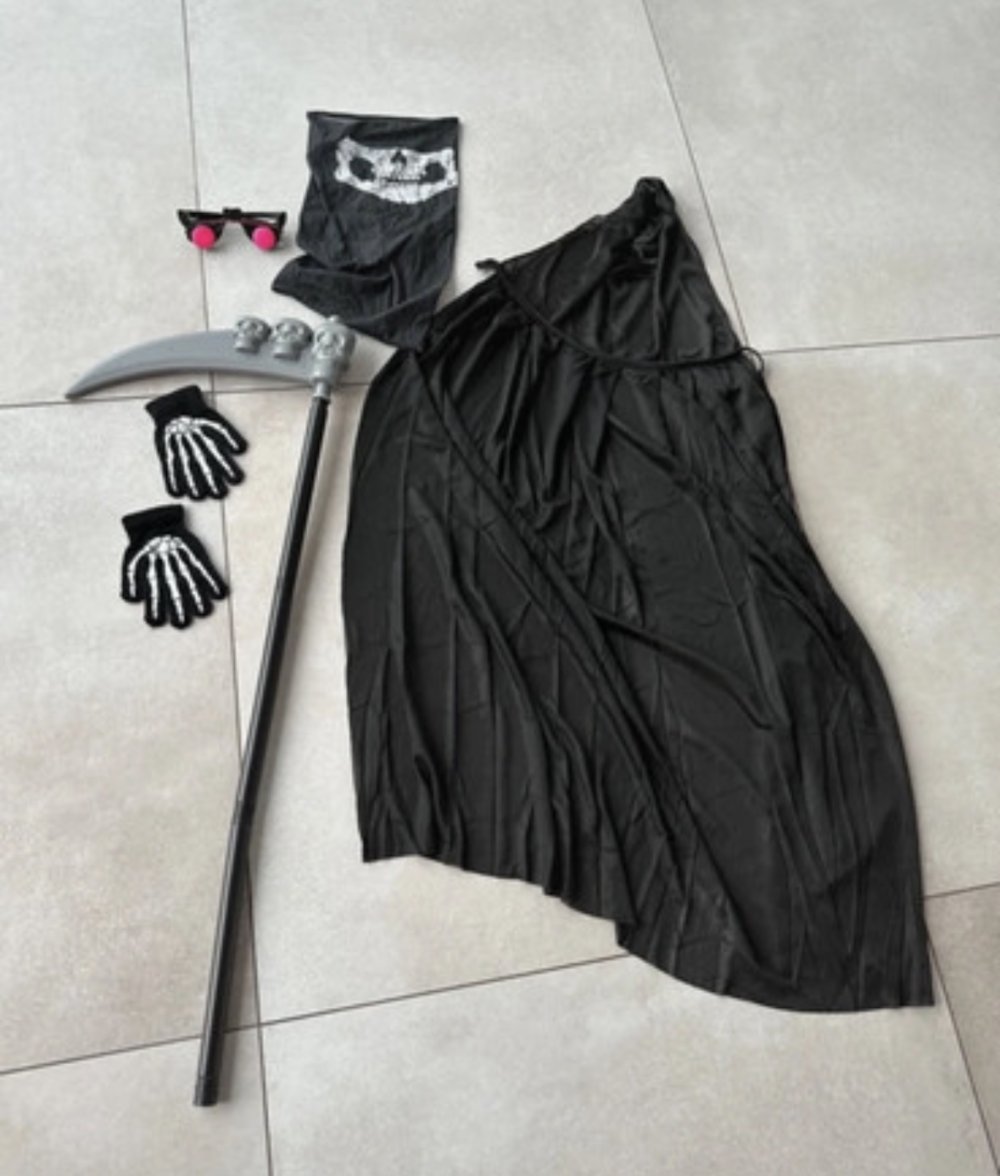 Halloween Kostüme Sensenmann neu Größe 128 134 140 146 152  158