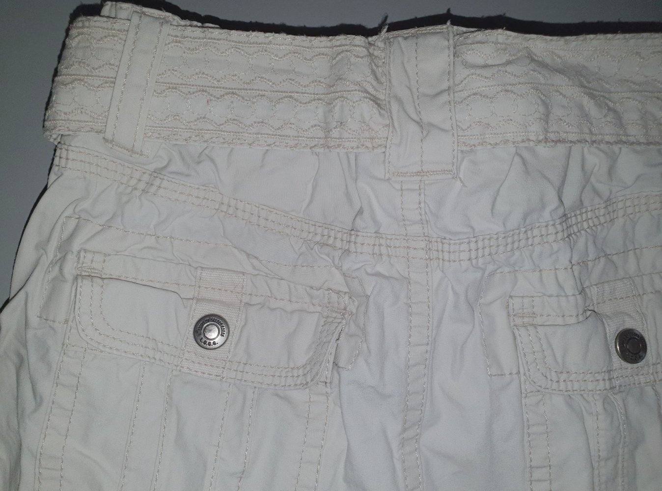 H&M Logg Cargo Rock Röckchen 98 104 3-4 J Kleid creme beige w Neu