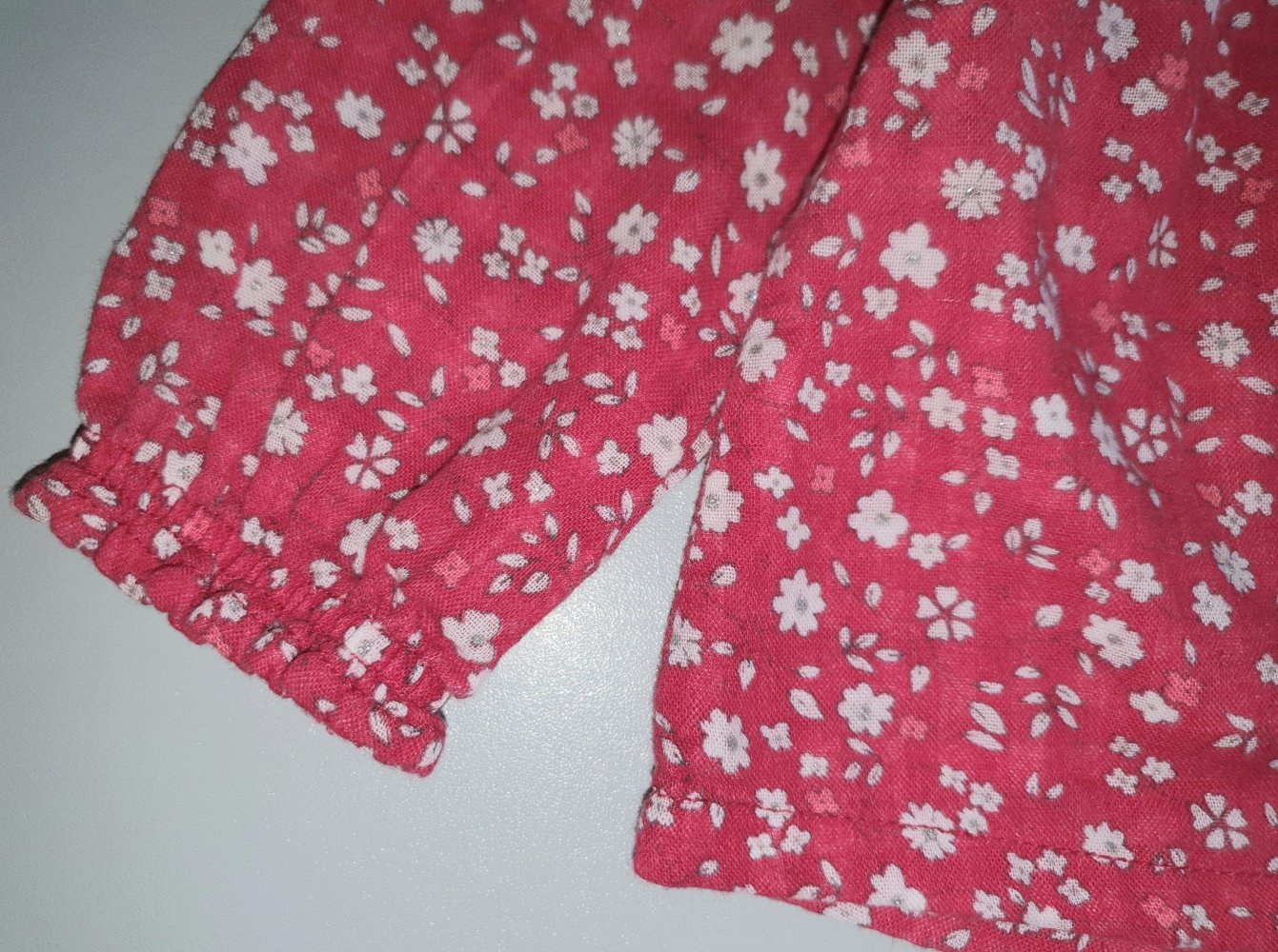 Petit Bateau Tunika 62 68 6 M Hängerchen Blumenwiese rot w Neu