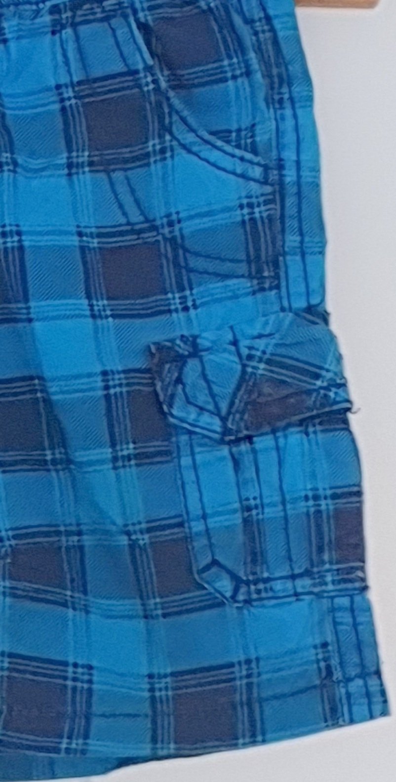 Topolino Short 98 104 Sommer Hose Shorts blau kariert kurz w Neu