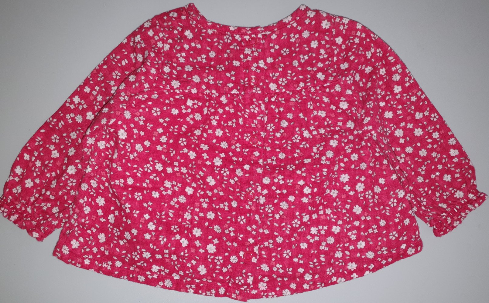 Petit Bateau Tunika 62 68 6 M Hängerchen Blumenwiese rot w Neu