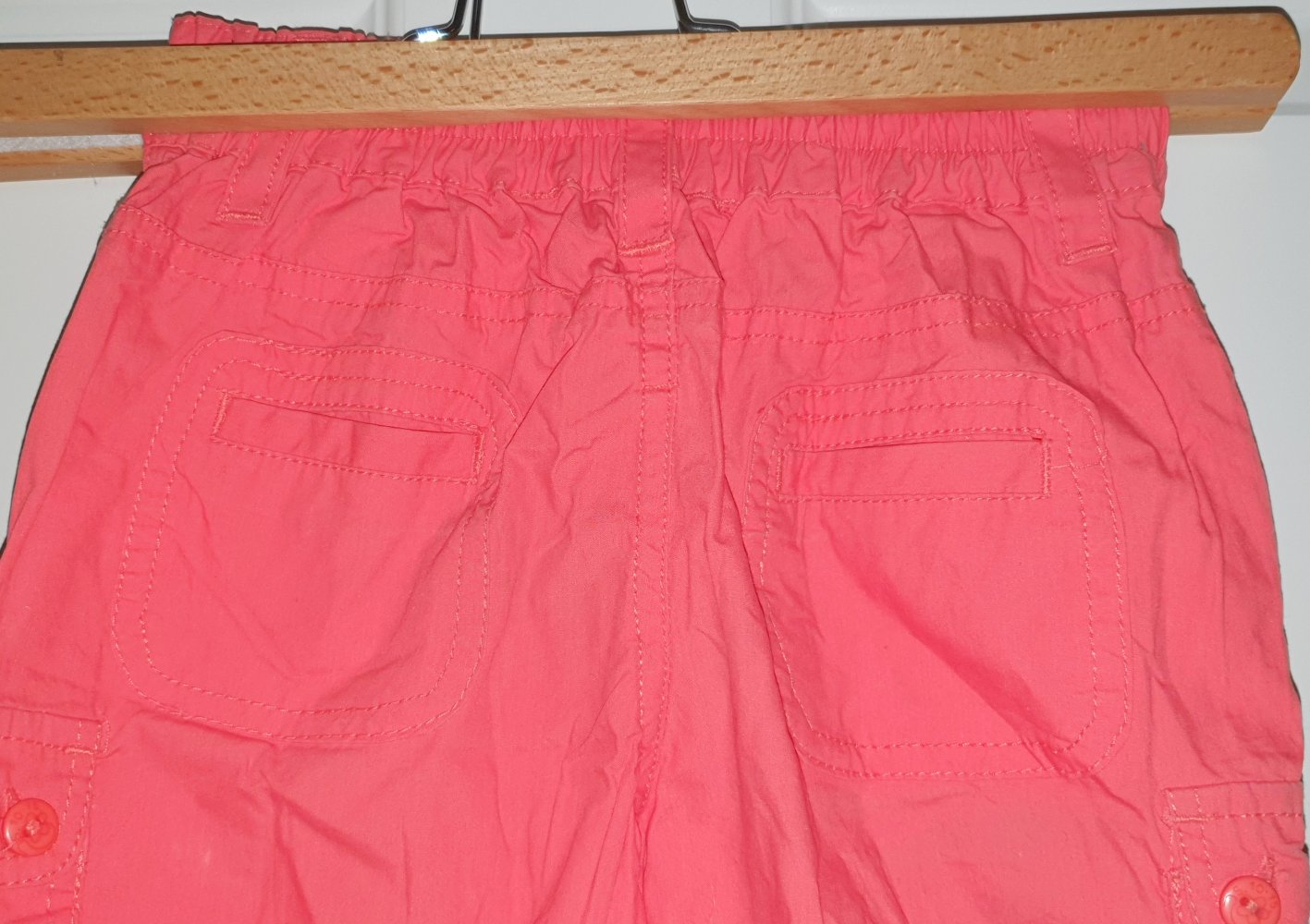 5.10.15. Short 110 116 Hose Shorts Hot Pants Korallen rot Neu!