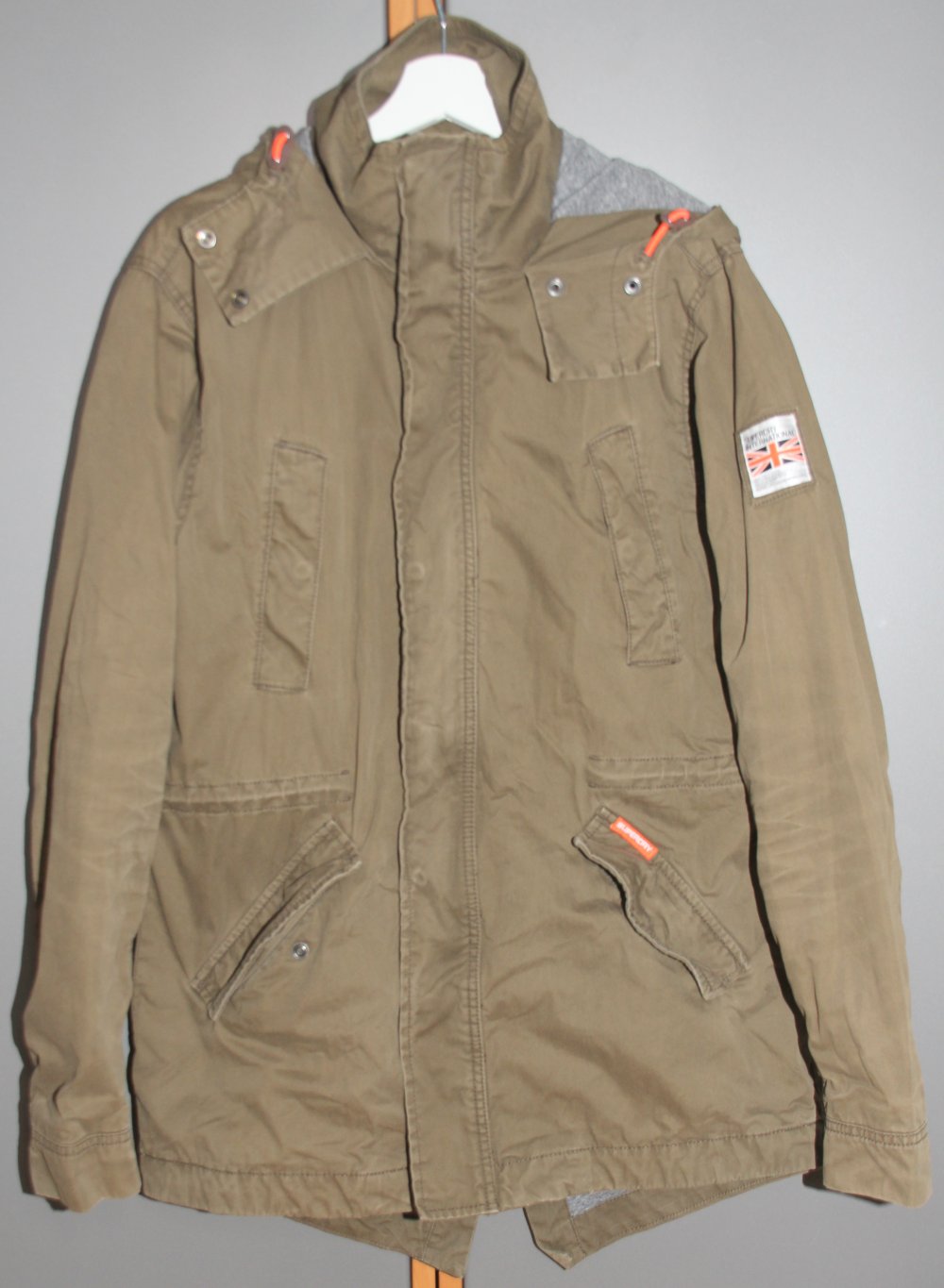 SuperDry Military Premium Goods Parka L olive grün Herren Frühling w Neu