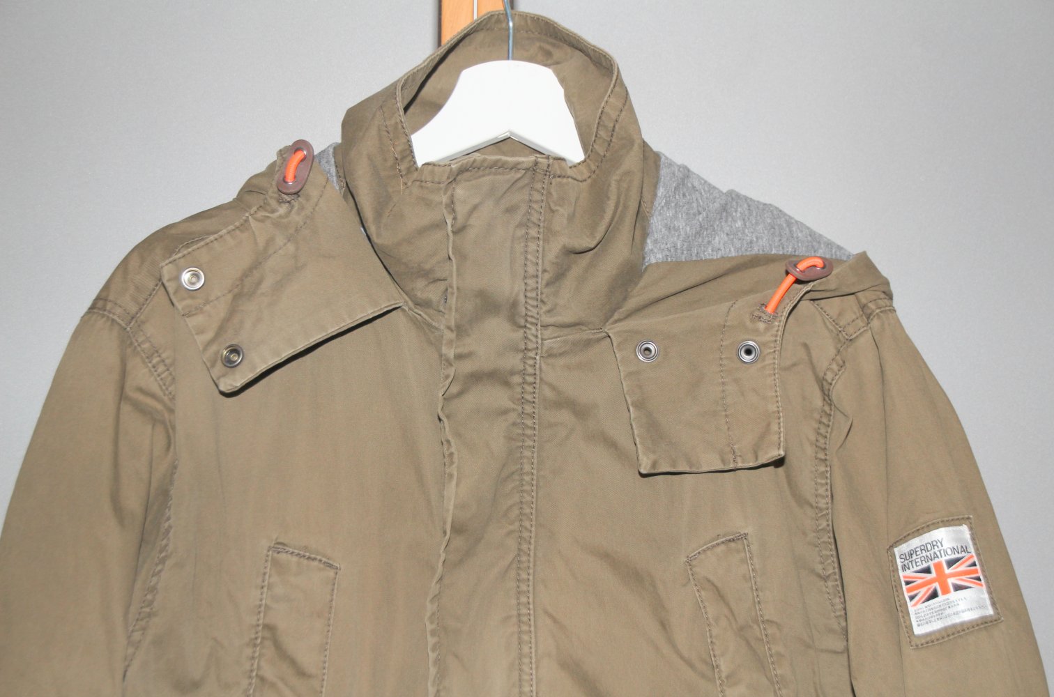 SuperDry Military Premium Goods Parka L olive grün Herren Frühling w Neu