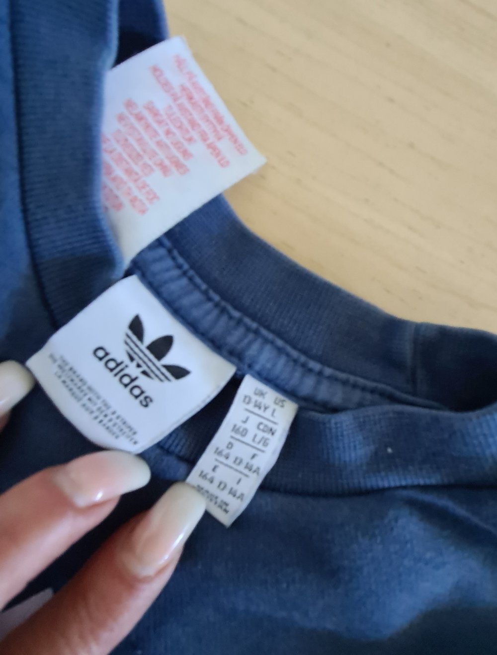 Adidas Sweatshirt Pullover Gr 164 blau