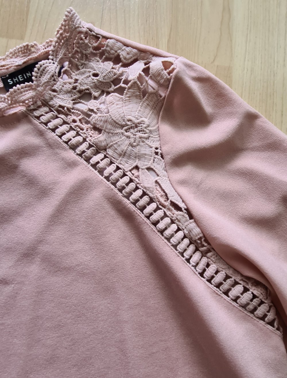 Bluse schickes Shirt rosa Gr 38