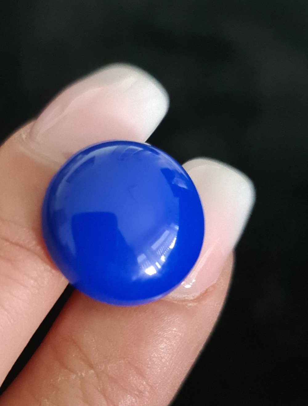 Blaue Ohrringe zum Stecken
