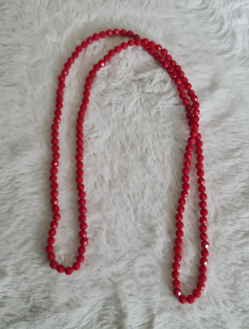 rote perlen Kette Halskette