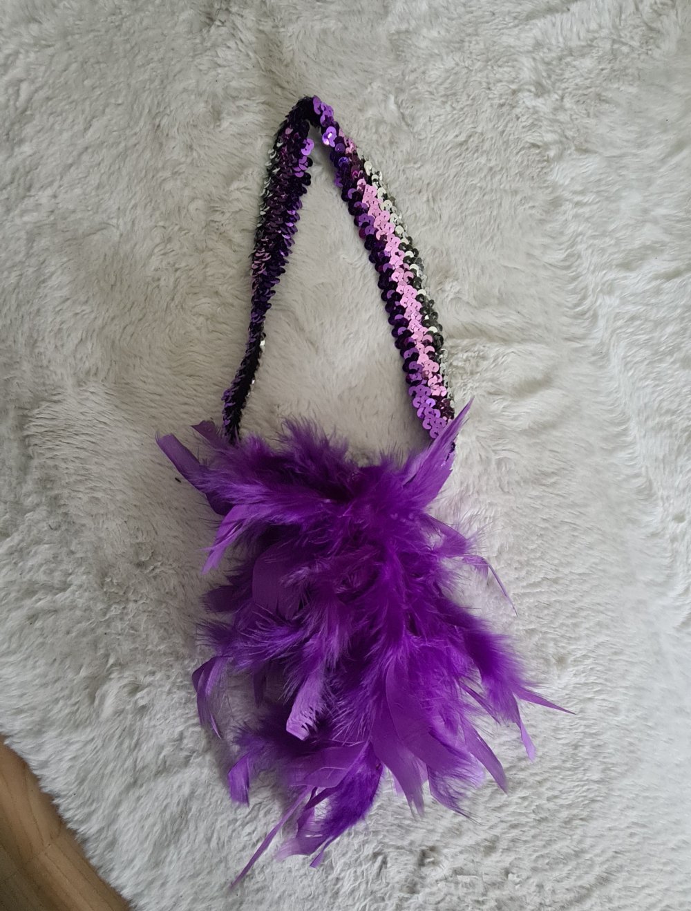 Halsband Palietten und Boha