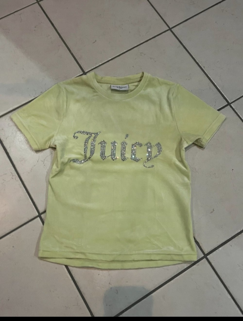 Juicy Couture velour mint t-shirt