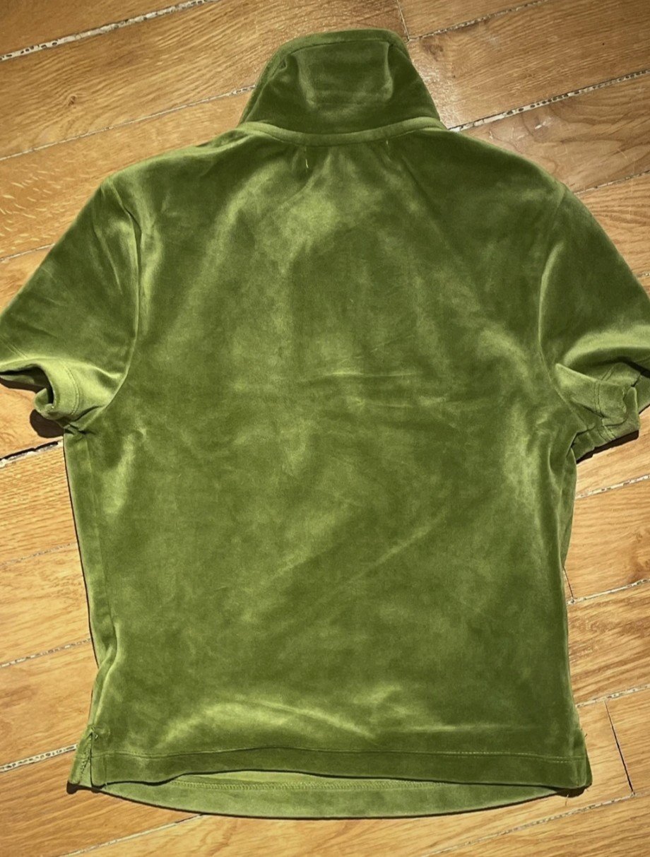 Green Juicy Couture velour t-shirt