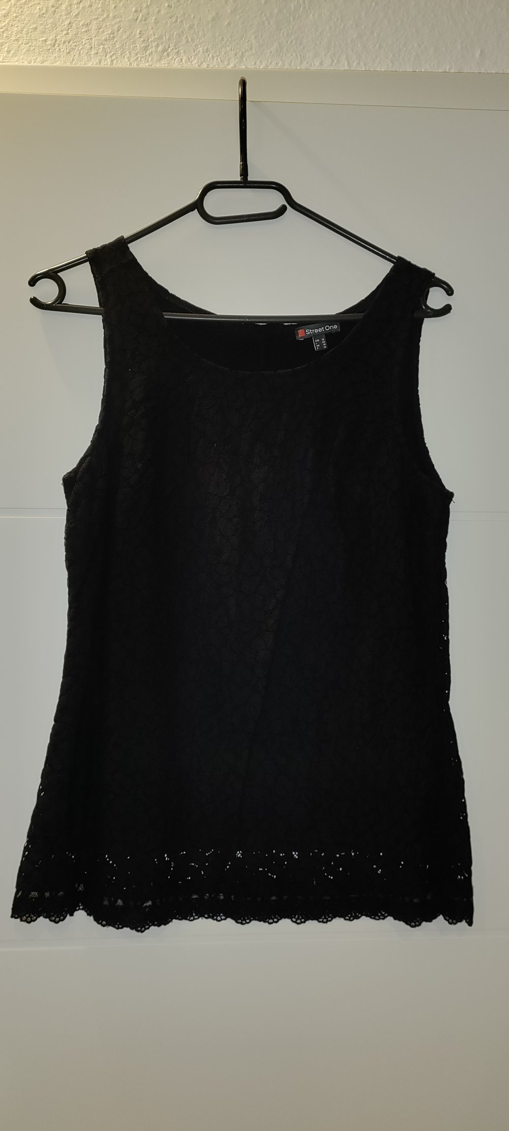 Schickes SpitzenTop schwarz