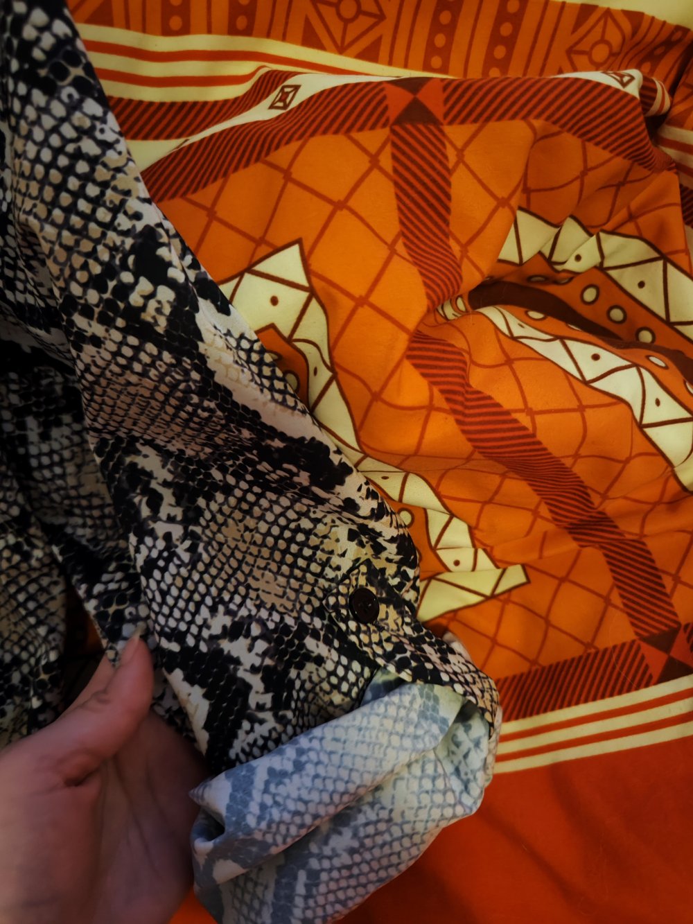Snakeprint Tunika / Bluse 