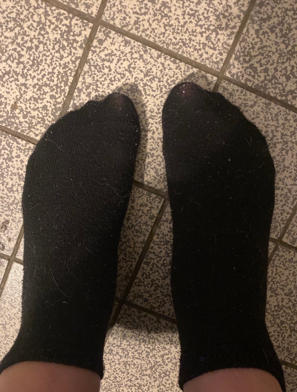 getragene Socken