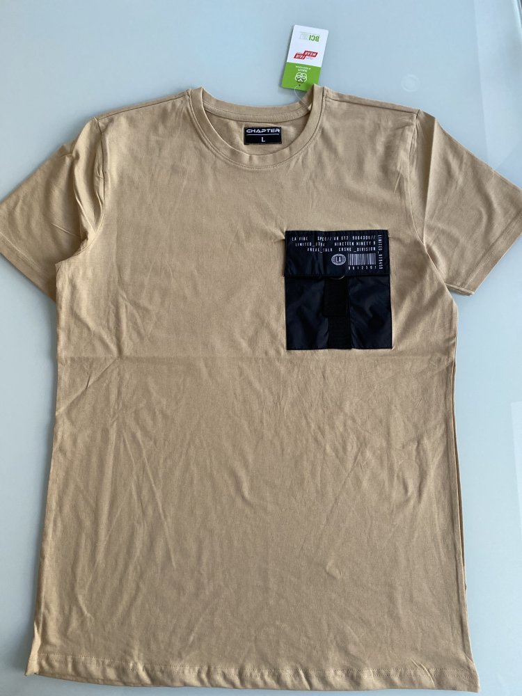 Herren T-Shirt mit Brusttasche for men with style Gr. L neu mit Etikett Marke Chapter