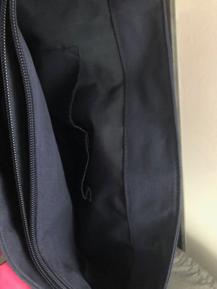 Shopper Einkaufstasche Tasche mit integriertem Kühlfach Marineblau Fucsia