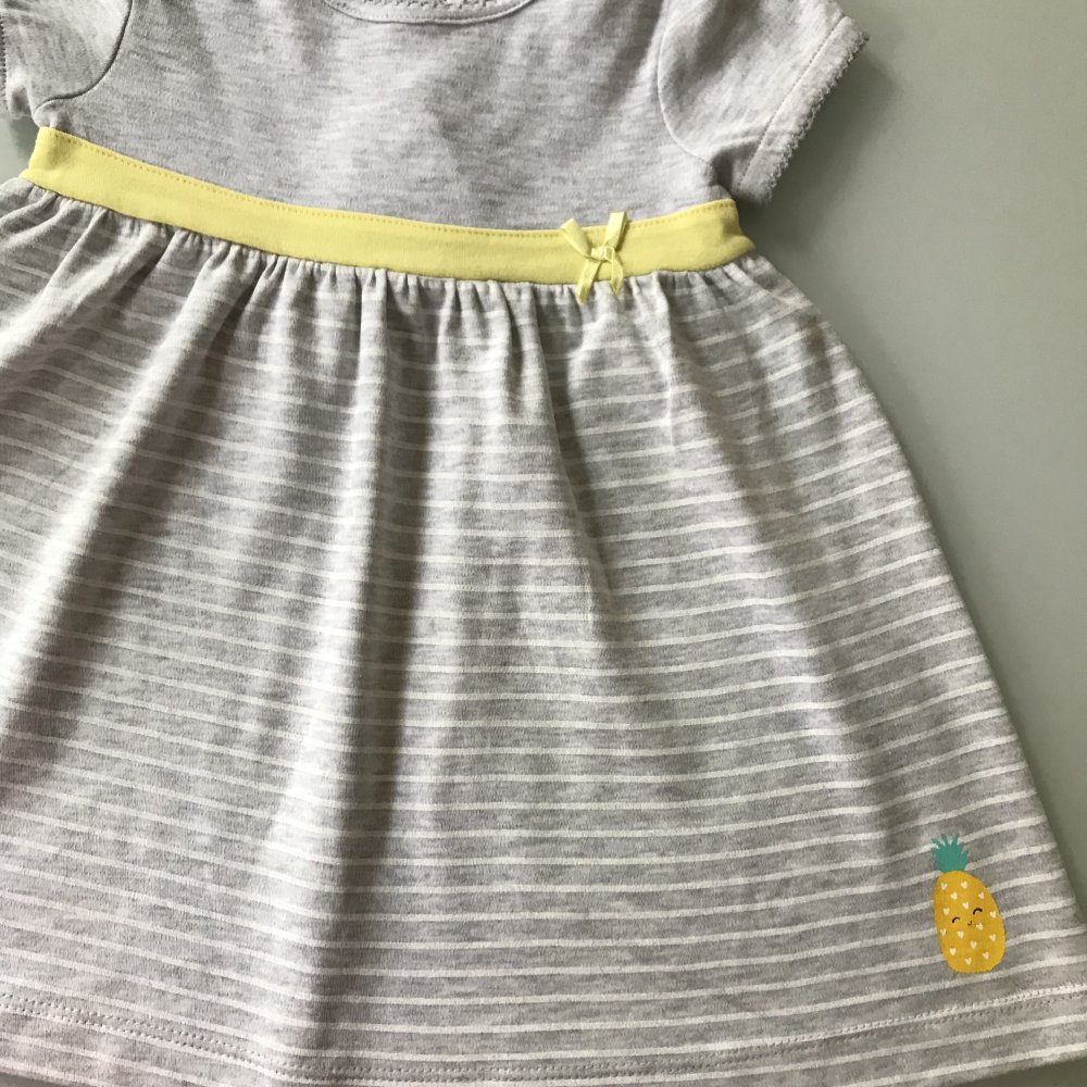 Baby Kleid Kleidchen Sommerkleid Festlich Besondere Anlässe 100% Baumwolle, Bio-Baumwolle, Gr. 74, neu