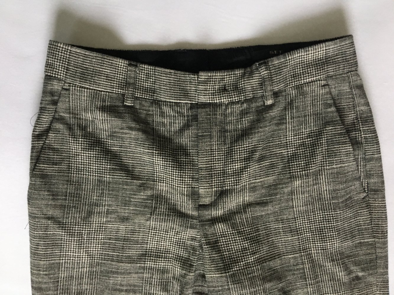 SET Stoffhose schwarz weiß Gr. 34