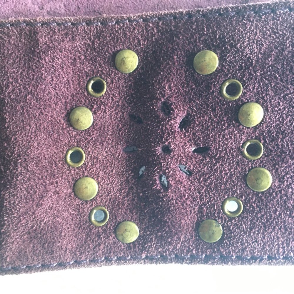 Wildledergürtel Lila-violett von Vackpox