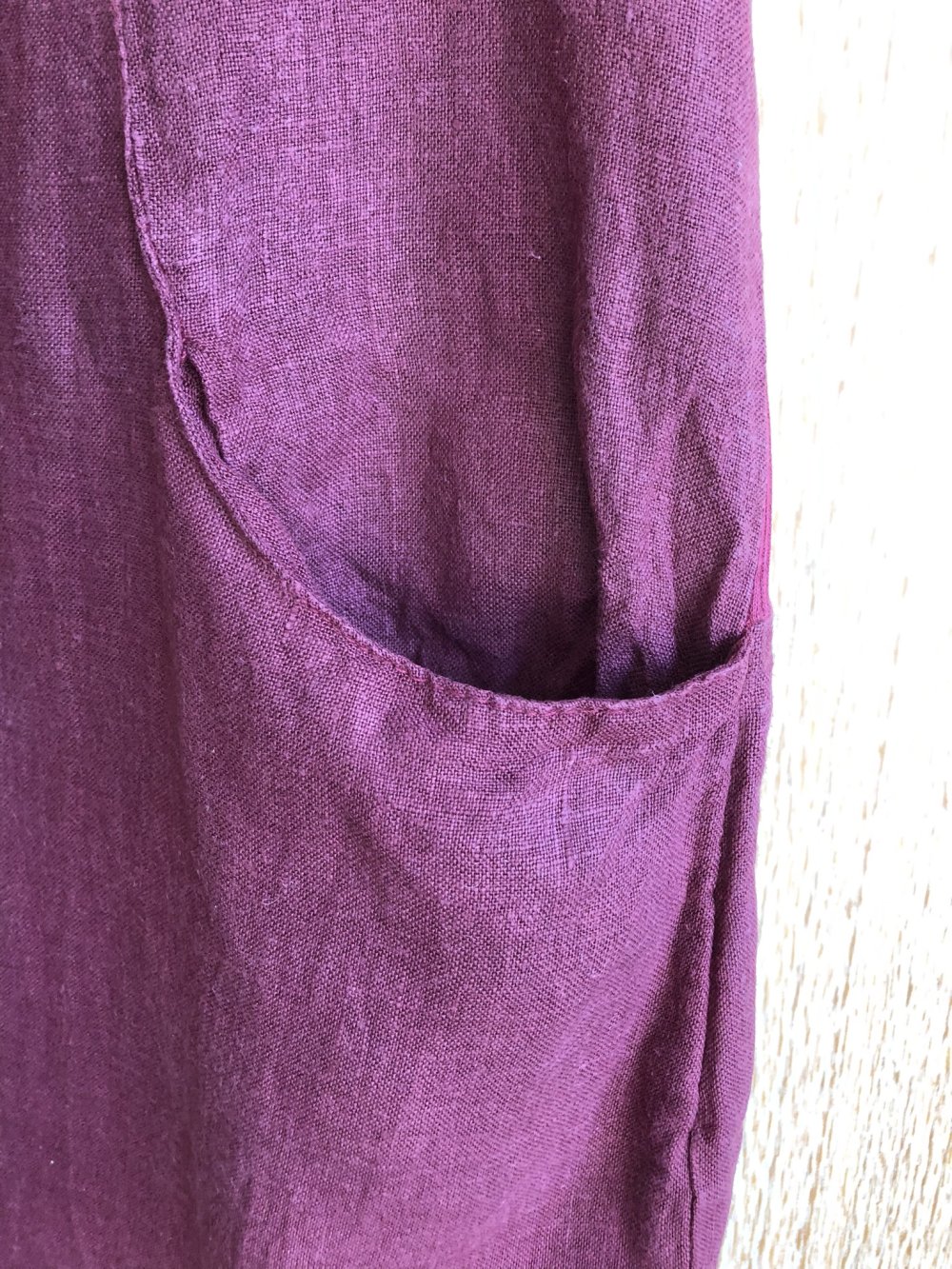 Caspar Fashion Leinenkleid rot Gr. 40 / L