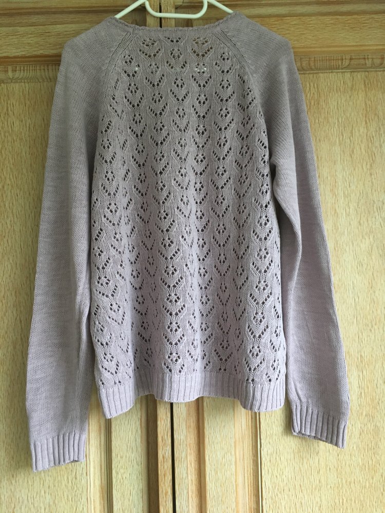 schöner Strickpullover von Sorgenfri Sylt Gr. XL rosa