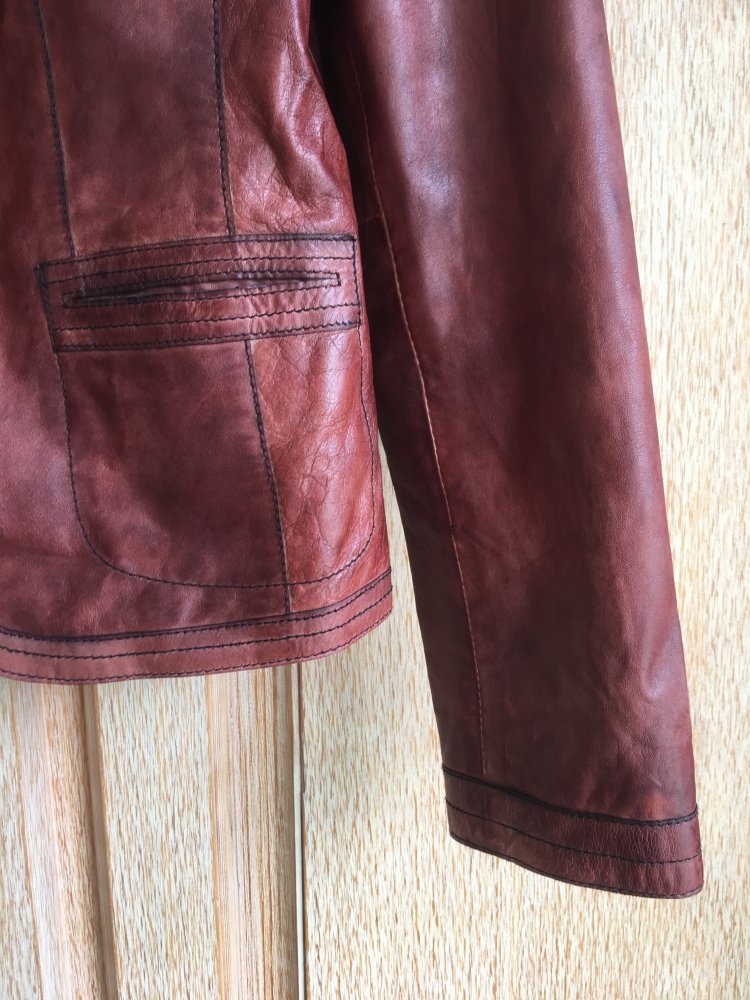 JCC Lederblazer, Lederjacke Echtleder Gr. 38 rot
