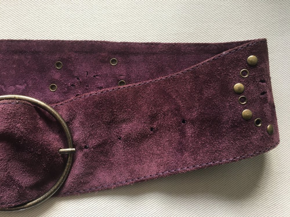 Wildledergürtel Lila-violett von Vackpox